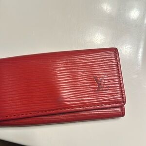 Louis Vuitton Red Epi Leather Key Holder